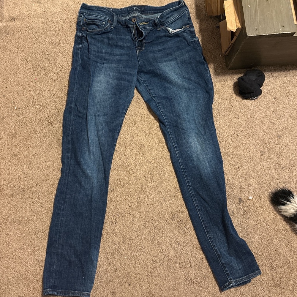 American Eagle Outfitters Dark Blue Skinny Jeans